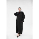 Kadeem Elira Yıldız Kumaş Ferace Siyah – 422610