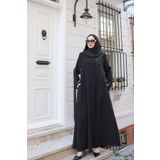 KADEEM Eliza Taş İşlemeli Ferace - 9042