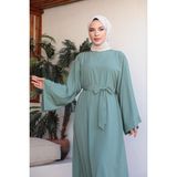 Kadeem Giyim Oversize Düz Kol Elbise - Standart - Mint Yeşili