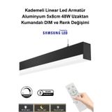 Kademeli Kumandalı Led Sarkıt Linear Aydınlatma 100 Cm 5x8cm Aluminyum Gövde