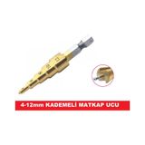 Kademeli Matkap Ucu 4-12mm Bits Saplı Hss -Kozalak Uç