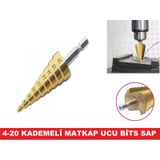 Kademeli Matkap Ucu 4-20mm Bits Saplı Hss -Kozalak Matkap Uç