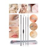 Kadi Cosmetics Akne-siyah Nokta Temizleyici 4'lü Set Paslanmaz Çelik Komedon