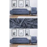 Kadife 3 3 1 1 Lastikli Kanepe Örtüsü | Lastikli Koltuk Örtüsü | Koltuk Kılıfı Takımı (ANTRASİT) - Antrasit - 180 x 230 cm