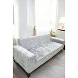 Kadife 3 Kişilik Koltuk Örtüsü Leke Tutmaz Esnek Solma Yapmaz Parlak Kadife Koltuk Kılıfı - 180 x 230 cm - Açık Gri