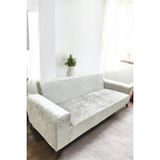 Kadife 3 Kişilik Koltuk Örtüsü Leke Tutmaz Esnek Solma Yapmaz Parlak Kadife Koltuk Kılıfı - 180 x 230 cm - Krem