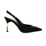 Kadife Altın Topuklu Stiletto – Şık Abiye Kadın Ayakkabı (Siyah Kadife, EU Ayakkabı Beden Sistemi, Yetişkin, Kadın, Sayısal, Orta, 41)