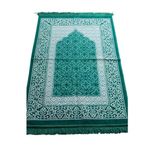 Kadife Desenli Seccade - Mint Yeşili