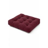 Kadife Döşemelik Kumaştan Yer Pufu | Sandalye Minderi | Yer Minderi 60x60 cm (Bordo)
