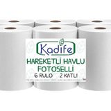Kadife Fotoselli Makine Havlusu 6'lı 21 Cm 4 Kg
