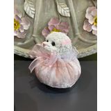 Kadife Köpekli Kapı Stoperi (pembe)