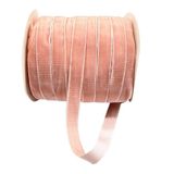 Kadife Kurdele Rulosu(Apricot) | Çok Renkli 20mm Parti ve Hediye Paketleme