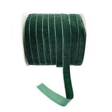 Kadife Kurdele Rulosu(Darkgreen) | Çok Renkli 20mm Parti ve Hediye Paketleme