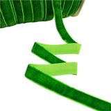 Kadife Kurdeleler(Green,25mm) | Çok Renkli 6-25mm: Hediye Paketleme Düğün Dekor Aksesuarları