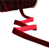 Kadife Kurdeleler(Wine Red,10mm) | Çok Renkli 6-25mm: Hediye Paketleme Düğün Dekor Aksesuarları
