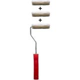 Kadife Rulo Fırça Seti 10CM Tek Ebat,kadife-3'lü EH3245 - Çok Renkli