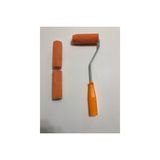 Kadife Rulo Fırça Sünger Rulo 10 Cm. 3 Yedekli Metal Saplı - Renkli