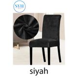 Kadife Sandalye Örtüsü Sandalye Kılıfı Mutfak Sandalye Örtüsü Sandalye Koruma Tekli kadife-sö-tekli