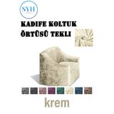 Kadife tekli koltuk örtüsü Lastikli Kanepe Örtüsü | Lastikli Koltuk Örtüsü | Koltuk Kılıfı SYH-KDF-KÖTEKLİ