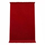Kadife Velur Seccade Düz Renk (70X110 Cm. Bordo)