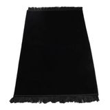 Kadife Velur Seccade Düz Renk (70x110 cm. Siyah)