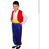 KADIKÖY KOSTÜM Çocuk Keloğlan Kostümü - Beyaz - Kırmızı - 9 - 10 Yaş