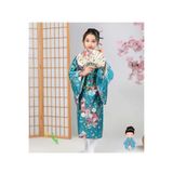 Kadıköy Kostüm Çocuk Mavi Çiçekli Kimono
