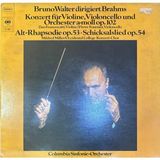 Kadıköy Plak Kulübü Johannes Brahms - Columbia Symphony Orchestra, Bruno Walter, Pierre Fournier, Zino Francescatti – Bruno Walter Dirigiert Brahms- Konzert Für Violine, Violoncello Und Orchester A-Moll OP.102