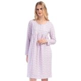 Kadın 2 İplik Uzun Kol Pembe Anne Gecelik C1T1N7O161 PEMBE M