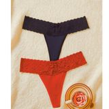 Kadın 2'li Dantelli Seksi Tanga CK270053