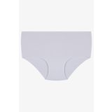 Kadın 2'li Kıl Lastikli Lazer Kesim Ekstra Yüksek Bel Külot KO5800LZR-1 Siyah-Beyaz XL/2XL