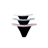 Kadın 3'lü Tanga Seti Soluk Pembe/Keepsake Mavisi/Beyaz