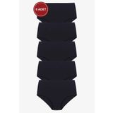 Kadın 5'li Likralı Curve Büyük Beden Battal Ekstra Yüksek Bel Külot 5005BKTL-3 2XL
