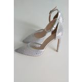 kadın abiye ayakkabı 10 cm 036 4199 Lame Taşlı 36