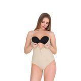 Kadın Agraflı Kalın Askılı Ten Çıtçıtlı Body Korse 9109