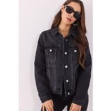 Kadın Ally Black Slim Fit Jean Ceket - Black BLACK