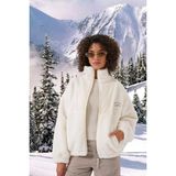 Kadın Alpine Yazılı Peluş Mont 5194 - Ekru - 42