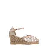 Kadın Altın Bilekten Tokalı Dolgu Topuklu Espadril Sandalet 25SFD207314