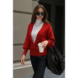 Kadın Alttan 6 Düğmeli Crop Hırka w52221bb