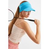 Kadin Aqua Uv Korumali Katlanabilir Ustu Acik Yumusak Siperli 100 Pamuklu Penye Tenis Vizor Sapka