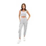 Kadın Askılı Crop Bluz Detaylı Eşofman Takımı 3715-23