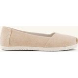Kadın Babet 10023042 Toms Alpargata Ballet Tonal Sparkle Woven - Şampanya