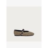 Kadın Babet 69R3 Frau TWO-TONE RAFFIA BALLET FLATS