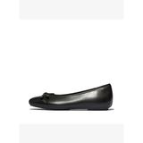 Kadın Babet E3E-001 FitFlop DELICATO GLITZ-BOW LEATHER BALLET Black