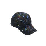 Kadın Baseball Şapka Ayarlanabilir Basic Kep Şapka Yazlık Plaj Şapkası Günlük Spor Cap (Siyah Lekeli)