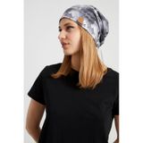 Kadın Batik, Aqua Çok Renkli Ip Detaylı 4 Mevsim Şapka Bere Buff -ultra Yumuşak Doğal Penye Kumaş - Standart / Batik Batik