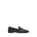 Kadın Bej Deri Maskülen Loafer 26PFD350118
