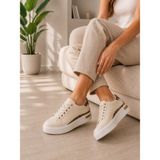 Kadın Bej Leopar Detaylı Günlük/casual Sneakers Spor Ayakkabı - Leopar - Bej