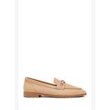 Kadın Bej Tokalı Maskülen Deri Loafer 26PFD2300FT