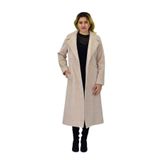 Kadın Bej Uzun Kaşe Kaban BGL-ST04115 BEJ 40